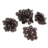 Maxbell 90 Sets Metal Snap Buttons Press Stud Popper Fasteners Sliver Bronze Black