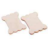 Maxbell 4x20pcs Bone Shape Wood Thread Floss Bobbins Ribbon Twine Reel Organizer