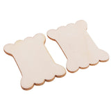 Maxbell 4x20pcs Bone Shape Wood Thread Floss Bobbins Ribbon Twine Reel Organizer