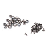 Maxbell 20 Sets Pearl Bead Rivet Studs Buttons Garment Accessories black - Aladdin Shoppers