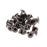 Maxbell 20 Sets Pearl Bead Rivet Studs Buttons Garment Accessories black - Aladdin Shoppers