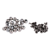 Maxbell 20 Sets Pearl Bead Rivet Studs Buttons Garment Accessories black - Aladdin Shoppers