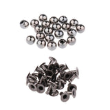 Maxbell 20 Sets Pearl Bead Rivet Studs Buttons Garment Accessories black - Aladdin Shoppers