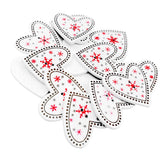 Maxbell 50pcs Wooden Printed Snowflake Christmas Buttons for Clothing Embellishments