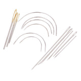 Maxbell 24Pcs/lot Hand Sewing Threads with Repair Upholstery Curved Needles Carpet