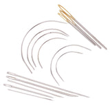 Maxbell 24Pcs/lot Jeans Sewing Thread & Hand Sewing Needles Leather Curved Needle