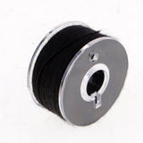 Maxbell 50Pcs Black & White Bobbins and Sewing Thread with Case for Brother Singer
