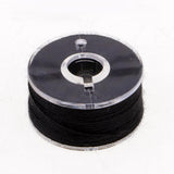 Maxbell 50Pcs Black & White Bobbins and Sewing Thread with Case for Brother Singer