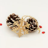 Maxbell 24pcs Assorted Wooden Christmas Tree Hanging Decoration Xmas Ornaments