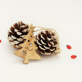 Maxbell 24pcs Assorted Wooden Christmas Tree Hanging Decoration Xmas Ornaments