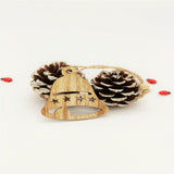 Maxbell 24pcs Assorted Wooden Christmas Tree Hanging Decoration Xmas Ornaments