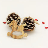 Maxbell 24pcs Assorted Wooden Christmas Tree Hanging Decoration Xmas Ornaments