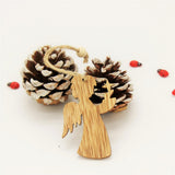 Maxbell 24pcs Assorted Wooden Christmas Tree Hanging Decoration Xmas Ornaments