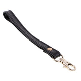 Maxbell 2Pcs Genuine Leather Replacement Clutch Wristlet Purse Wrist Straps Black