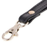 Maxbell 2Pcs Genuine Leather Replacement Clutch Wristlet Purse Wrist Straps Black