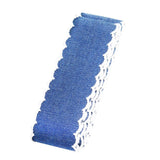 Maxbell 4 Yards Denim Laced Ribbon For DIY Hair Bows Decorative Ribbon Sewing Bands