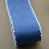 Maxbell 4 Yards Denim Laced Ribbon For DIY Hair Bows Decorative Ribbon Sewing Bands