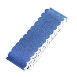 Maxbell 4 Yards Denim Laced Ribbon For DIY Hair Bows Decorative Ribbon Sewing Bands