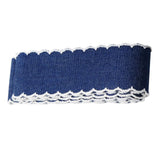 Maxbell 4 Yards Denim Laced Ribbon For DIY Hair Bows Decorative Ribbon Sewing Bands