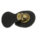 Maxbell 2 Pieces Genuine Leather Bag Lock Fasteners Snap Buckles Clasp Replacement
