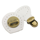 Maxbell 2 Pieces Genuine Leather Bag Lock Fasteners Snap Buckles Clasp Replacement
