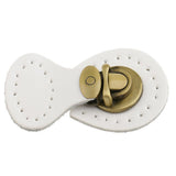 Maxbell 2 Pieces Genuine Leather Bag Lock Fasteners Snap Buckles Clasp Replacement