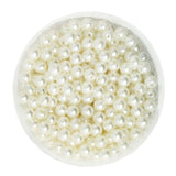 Maxbell 1000 Pieces 6mm Round Imitation Pearl Loose Spacer Beads DIY Jewelry Crafts