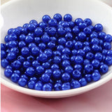 Maxbell 500pcs 6mm Round Plastic Imitation Pearl Spacer Beads DIY Craft Dark Blue - Aladdin Shoppers