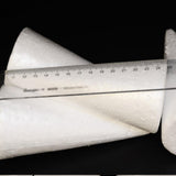 Maxbell 25x White Solid Cone Shaped Polystyrene Styrofoam for DIY Crafts Ornaments