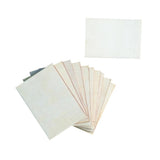 60Pcs Unfinished Rectangle Wood Sign Plaque Crafts Wooden Pieces Blank