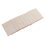 60Pcs Unfinished Rectangle Wood Sign Plaque Crafts Wooden Pieces Blank