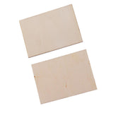 60Pcs Unfinished Rectangle Wood Sign Plaque Crafts Wooden Pieces Blank