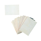 60Pcs Unfinished Rectangle Wood Sign Plaque Crafts Wooden Pieces Blank