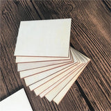 60Pcs Unfinished Rectangle Wood Sign Plaque Crafts Wooden Pieces Blank
