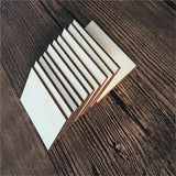60Pcs Unfinished Rectangle Wood Sign Plaque Crafts Wooden Pieces Blank