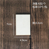 60Pcs Unfinished Rectangle Wood Sign Plaque Crafts Wooden Pieces Blank