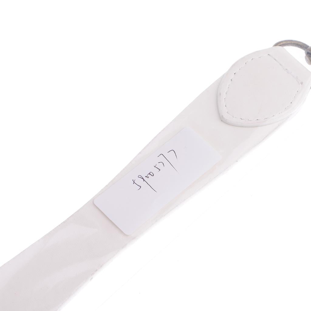 Maxbell PU Leather Short Handbag Strap Replacement Purse Handle Holder 29cm White