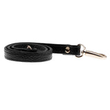 1x55cm DIY Replacement Genuine Leather Bag Shoulder Strap Handle black