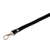 1x55cm DIY Replacement Genuine Leather Bag Shoulder Strap Handle black