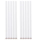 Maxbell 20Pcs White Black China Marker Wax Pencil Non Toxic Glass Metal Wood Fabric