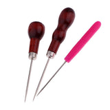 Maxbell 4Pcs/lot Leather Craft Awl Sewing Punching Hole Pin Stitching Tool