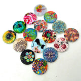 Maxbell 150Pcs Flamingo & Landscape Wooden Buttons Handmade for Sewing Scrapbooking