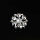 Maxbell 10 Pieces Crystal Diamante Pearl Flower Flatback Buttons for DIY Bridal Ornaments - Aladdin Shoppers