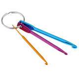 Maxbell 2 Set 3 Sizes Mixed Single Point Aluminum Crochet Hooks Knitting Needles Set