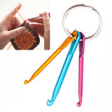 Maxbell 2 Set 3 Sizes Mixed Single Point Aluminum Crochet Hooks Knitting Needles Set