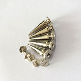 Maxbell 20 Sets Skull/Cone Studs Rivets Punk Rock DIY Spikes Shoes Bags Decor Silver