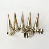 Maxbell 20 Sets Skull/Cone Studs Rivets Punk Rock DIY Spikes Shoes Bags Decor Silver