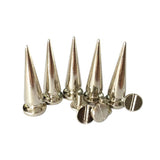 Maxbell 20 Sets Skull/Cone Studs Rivets Punk Rock DIY Spikes Shoes Bags Decor Silver