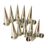 Maxbell 20 Sets Skull/Cone Studs Rivets Punk Rock DIY Spikes Shoes Bags Decor Silver