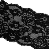 Maxbell 10Pcs 5 Yards Large Tiny Stretch Lace Trim Ribbon Mesh Trimming Black 15cm